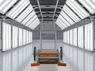 Weeding machine Assembly Low-poly 3D model