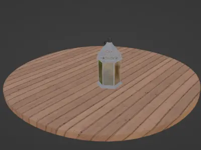 lamp on the beach 3D model