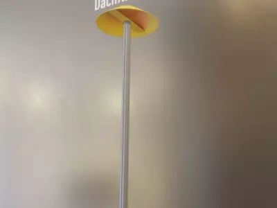 Flugmarkierungshaube mit Aluminiumpfosten 400mm Low-poly 3D model