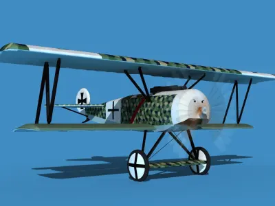 Fokker D-VI V05 3D model