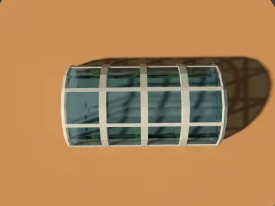 Low Poly Greenhouse Low-poly 3D model