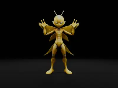 Lightning Sprit -3D Character for Games Animations Low-poly 3D model