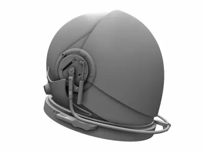 Astronaut Space Helmet - High Poly 3D model