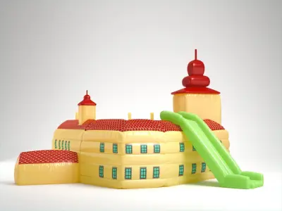Inflatable Toy Castle 3D model