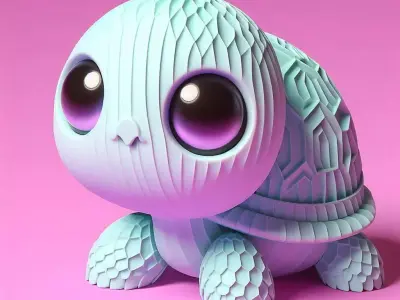 Kawaii Turtle  3D model