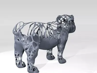 Bulldog Dust Voronoi 3D model
