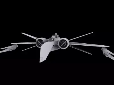 arc170 aircart for all purpose Low-poly 3D model