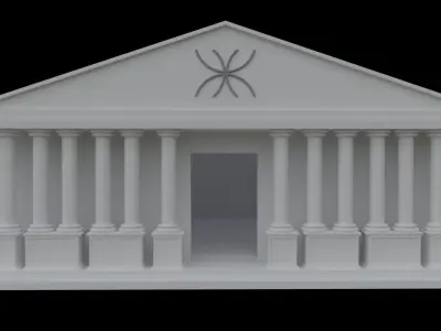 temple greek Free 3D model