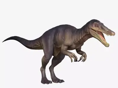 Baryonyx dinosaur Low-poly 3D model