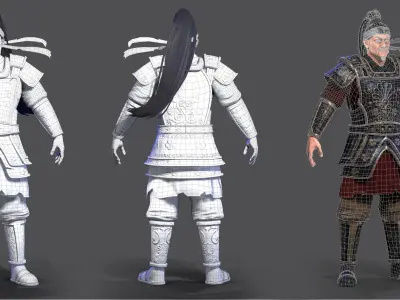 Ninja roman soldier 3D model