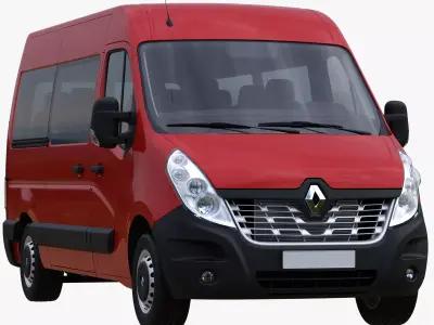 Renault Master L2H2 passenger minibus 3D model