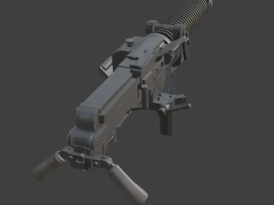 gun type92 Low-poly 3D model