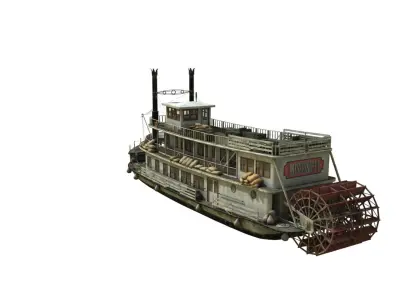 Steamboat riverboat 3D model