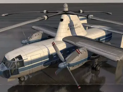 Fairey Rotodyne 3D model