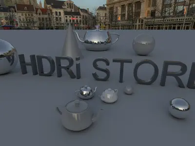 Groenplaats HDRi 3D model