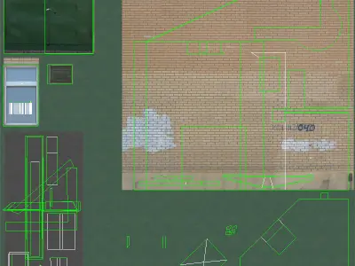 Building Lowpoly Low-poly 3D model