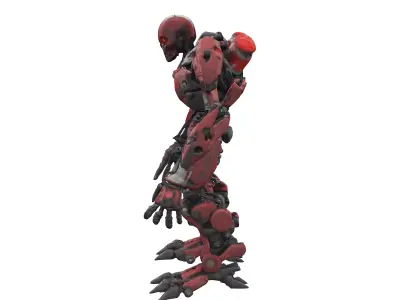 scifi undead robot cyborg ogre extremely detailed epic stance 3D model