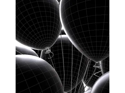 round balloons 01 3D model