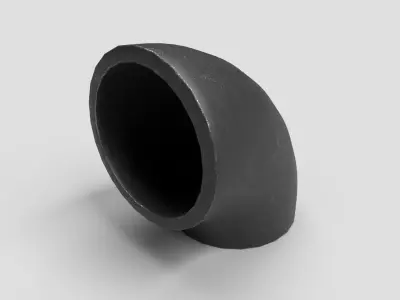 Elbow Pipe Short Radius 2 inches 3D model