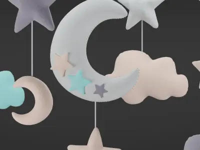 Baby Mobile Toy 3D model