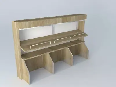 Kit416-Gate Breads and Leaning Shelf by Alex Marques Free 3D model