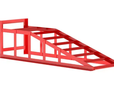 Garage Car Ramps Heavy-Duty Vehicle 3D model