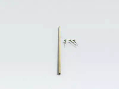 laos Zarabatana Low-poly 3D model