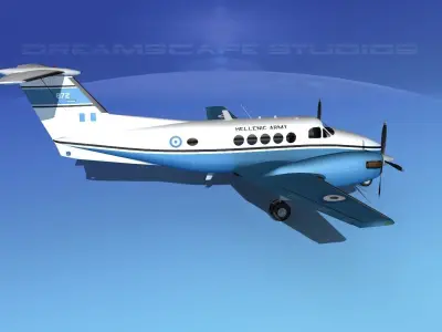 Beechcraft UC-12Q Huron HAF 3D model