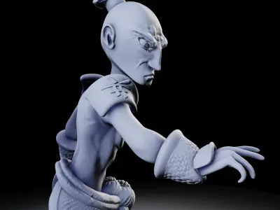 Samurai 4 poses - 3D Print Models 3D print model