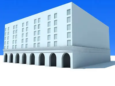 White Column Building 92 3D model