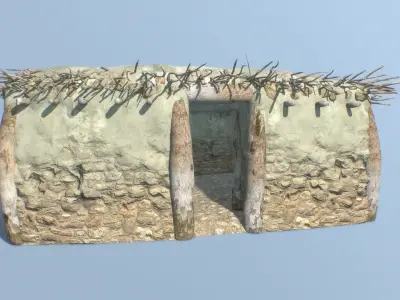 Ancient Greek House Low-poly 3D model