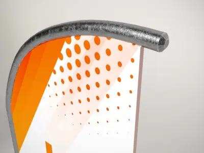 Banner Flags Low-poly 3D model