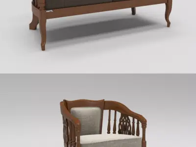 El Marissa Sofa Free 3D model