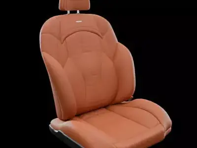 Car seat executive brown 3D model