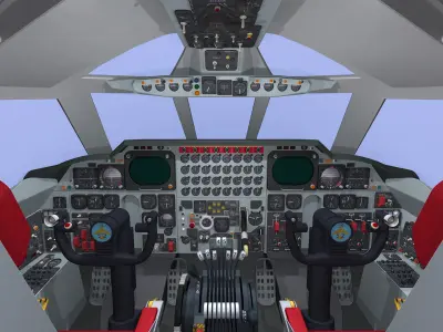B-52 cockpit 3D model
