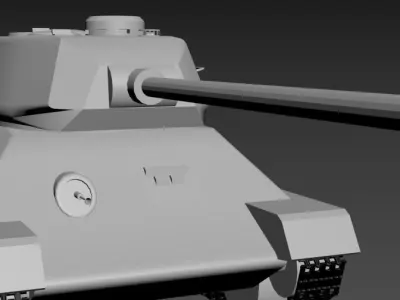 T-34-85 tank Free 3D model