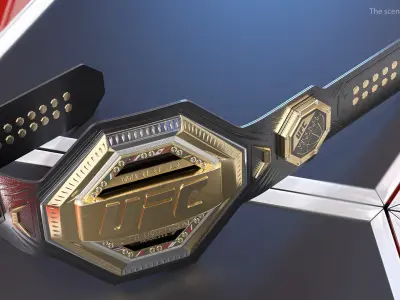 UFC Championship Belt 3D model purchase