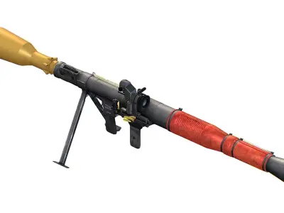 Handheld Anti Tank Grenade Launcher RPG7 Low-poly 3D model