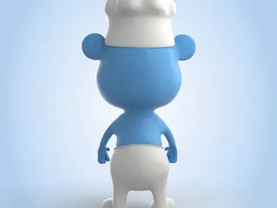 Chef Smurf 3D model
