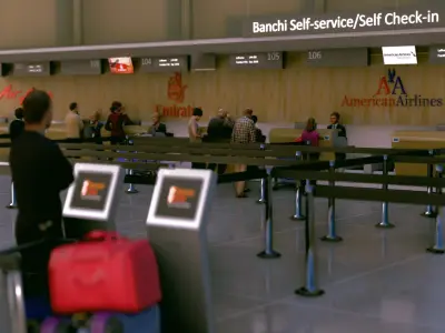 Airport California - USA 3D model