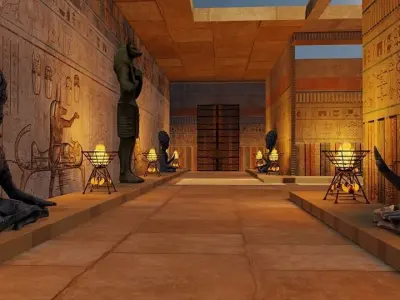 Ancient Egypt Corridor 3D model