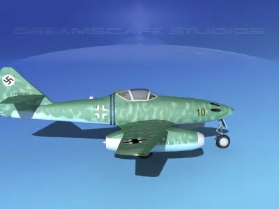 Messerschmitt ME-262A1 Swallow V09 3D model