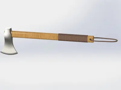 WG 7014 - Axe v1 Low-poly 3D model