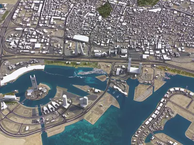 Manama Low-poly 3D model