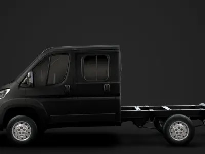 Citroen Jumper Relay Chassis Truck Crew Cab 3450 WB 2020 3D model