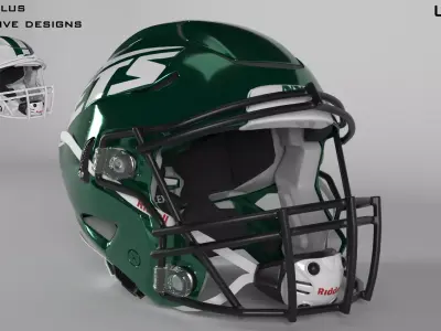 NEW YORK JETS Helmet Football AFC EAST PBR updated 2025 3D model