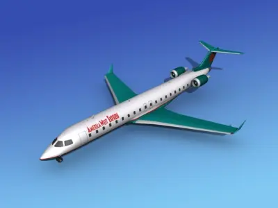 Bombardier CRJ700 America West Express 3D model