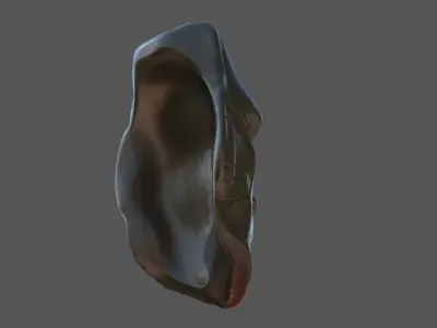 African mask 2  3D model