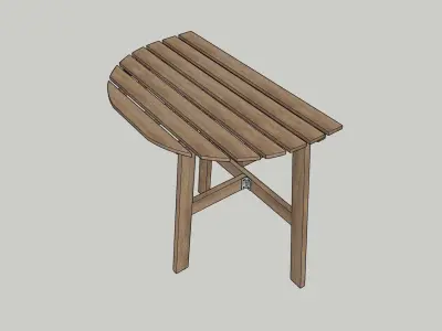 Table outdoor foldable IKEA ASKHOLMEN 3D model