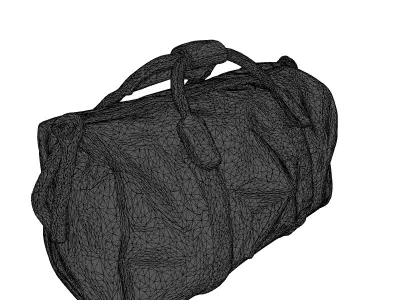 Vintage Military Canvas Duffle Bag 3D model